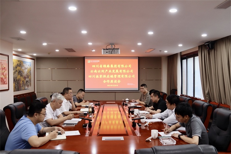 集团公司召开与云南云所产业发展有限公司、四川派家供应链管理有限公司合作座谈会